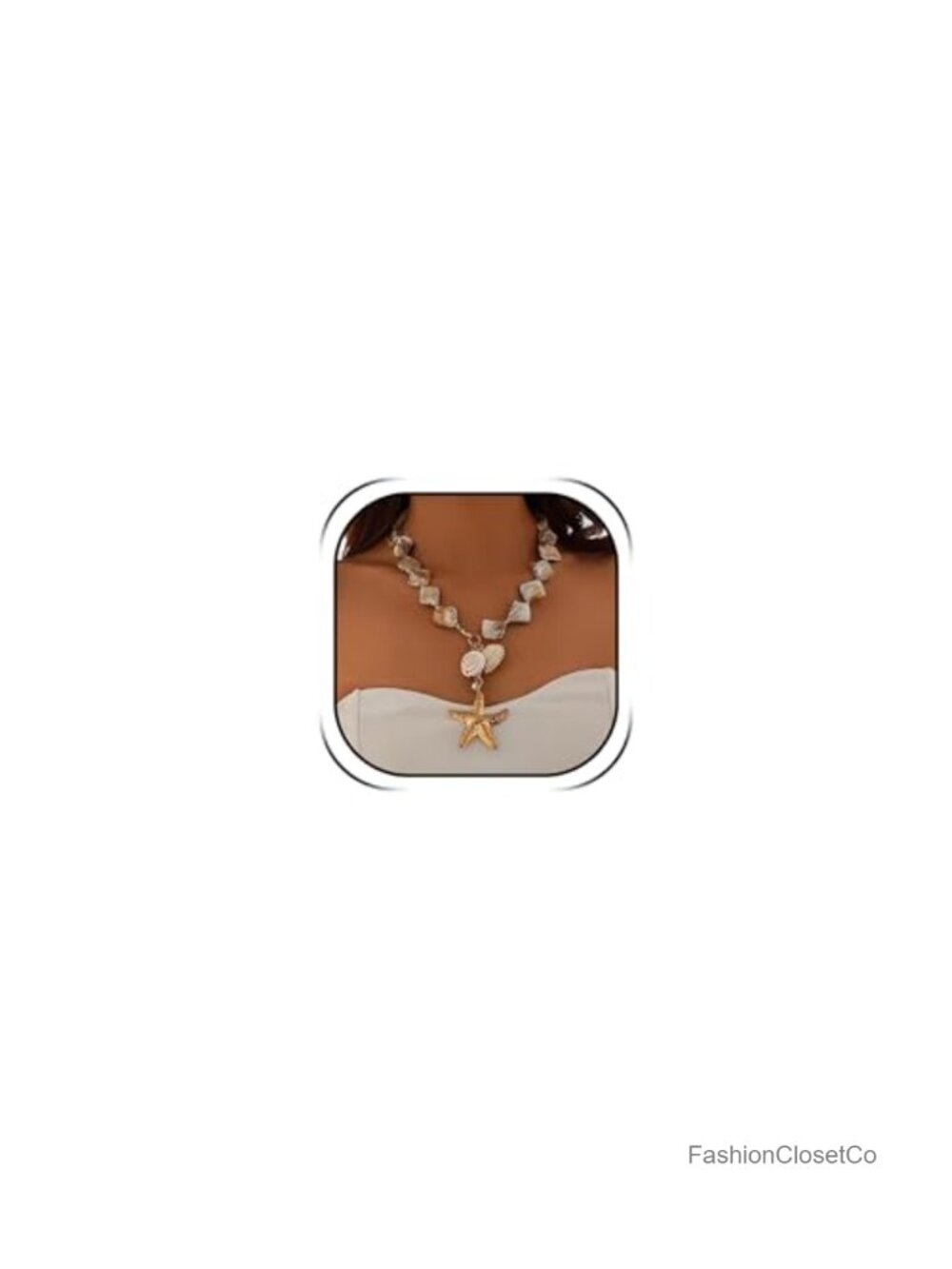Shell Necklace Beach Jewelry for Women Layered Gold Shell Charm Necklaces